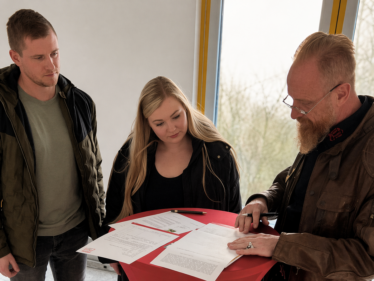 Beratungsgespräch zur Auswahl der passenden Baufirma in Senftenberg